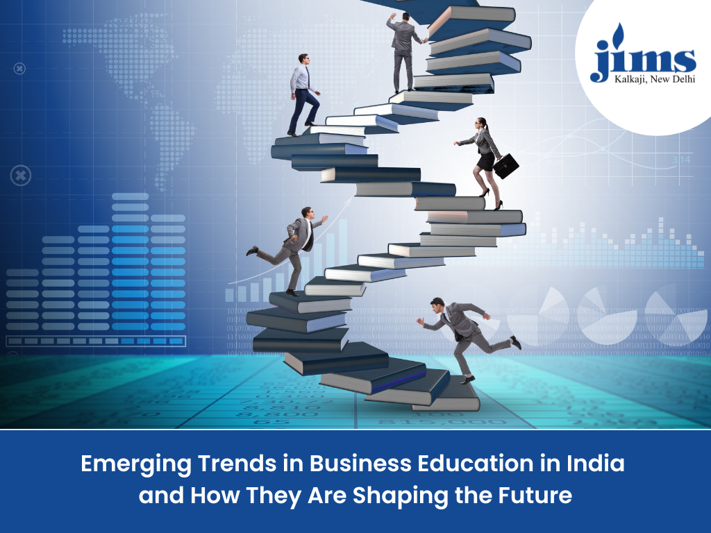 business leaders walking on book staircase